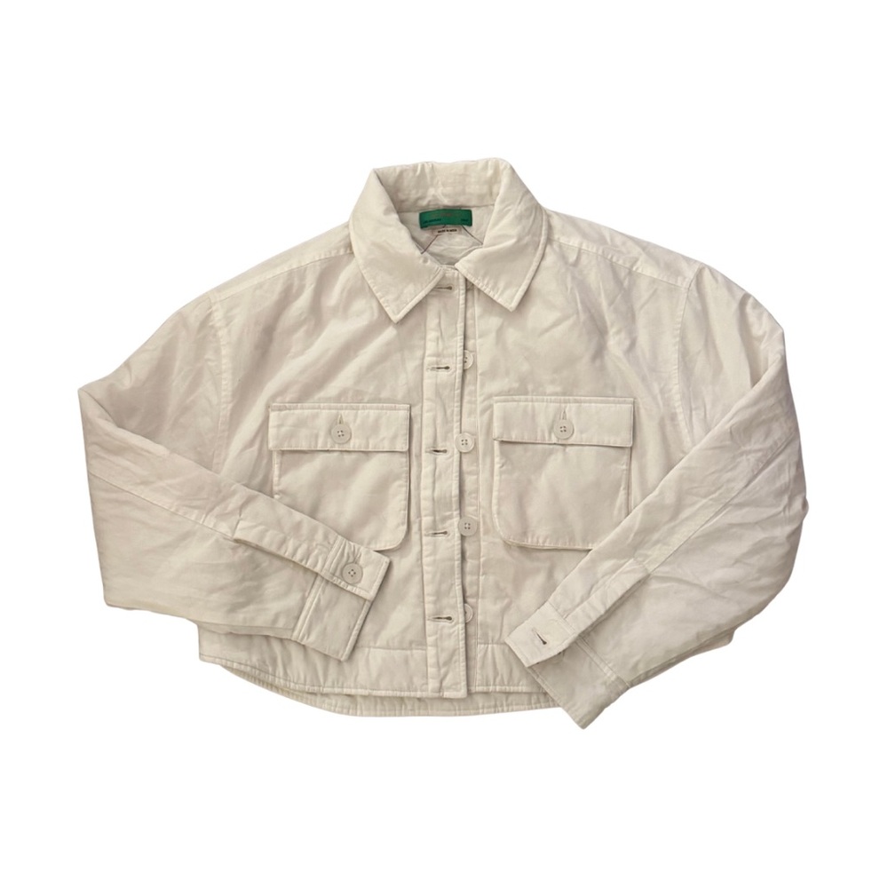 Clare V Cropped Button-Up Chore Jacket